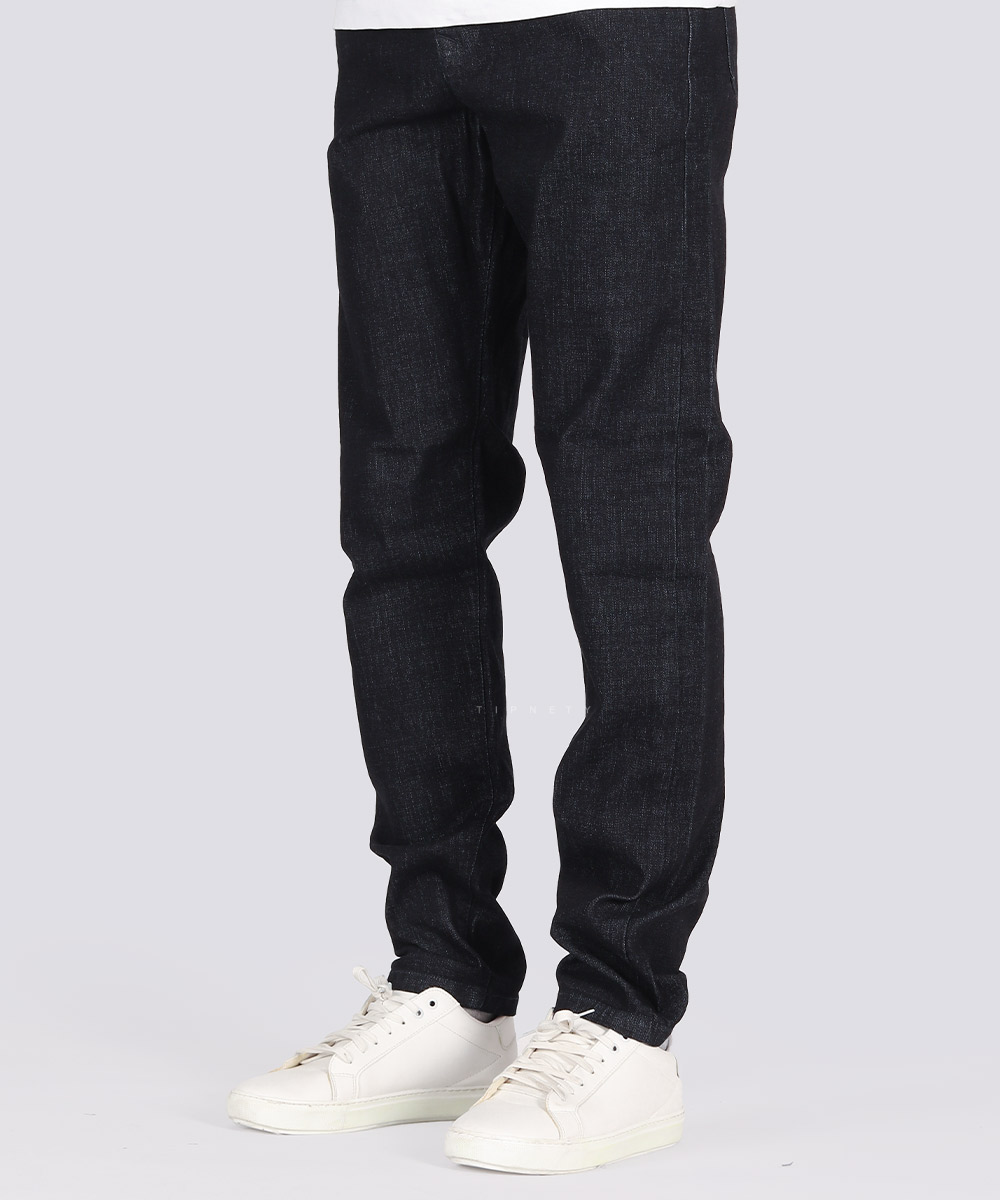 شلوار جین اسلیم مردانه ذغالی 4218