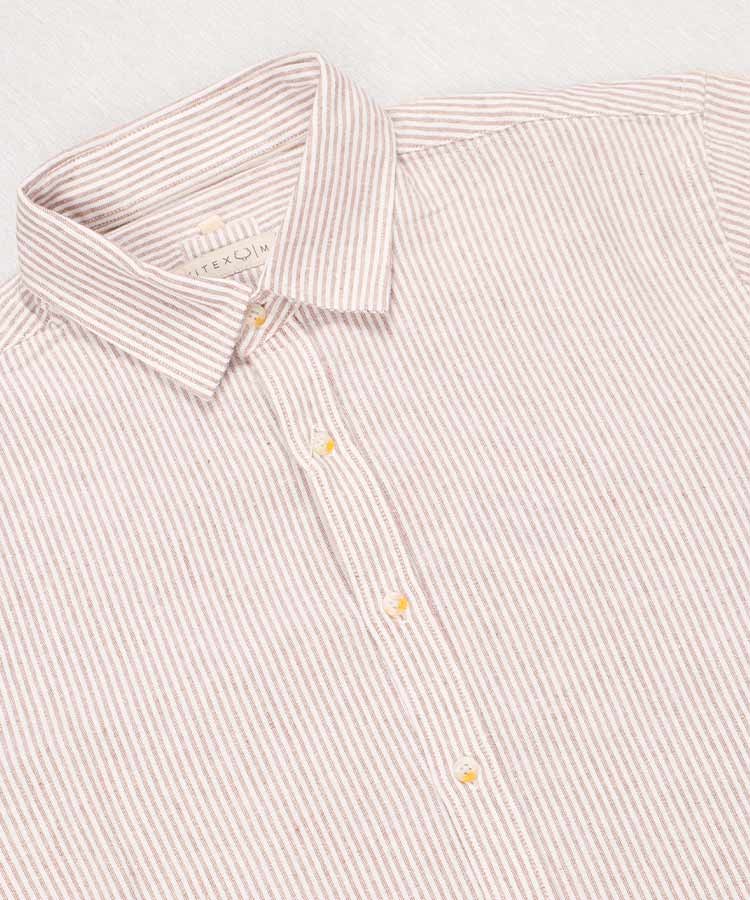                                 کرم قهوه ای یاسی پیراهن آستین کوتاه فیت 1428  - تصویر 12