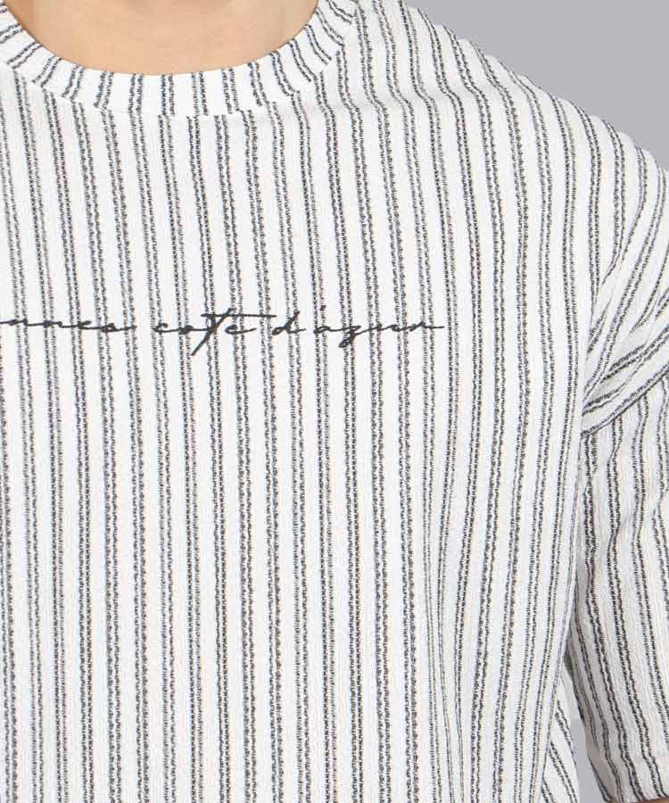                                                       مشکی سفید تیشرت لش 0696  - تصویر 5