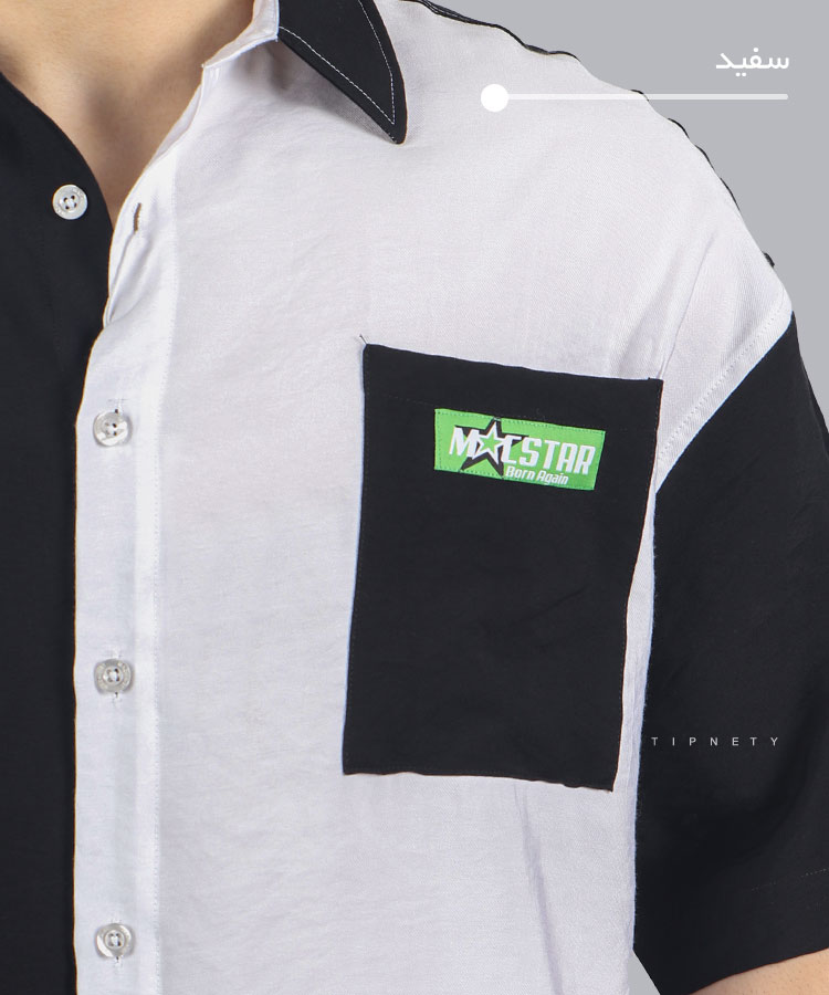                                                             سورمه ای زیتونی سفید پیراهن لش 0613  - تصویر 6