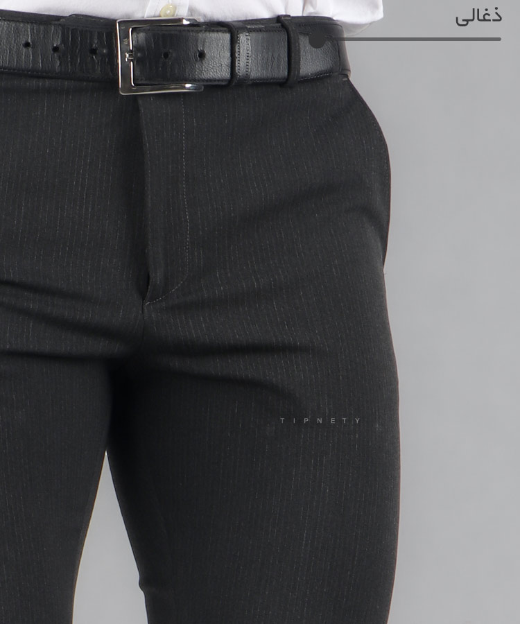                                                                                     نوک مدادی سورمه ای مشکی طوسی ذغالی شلوار پارچه ای راسته 0123  - تصویر 7