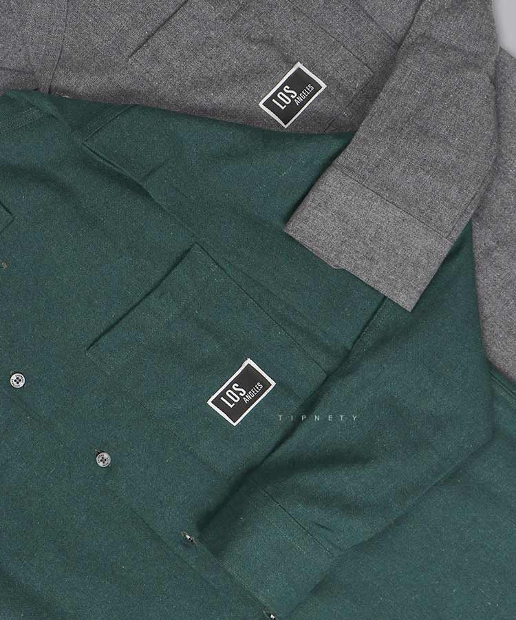 پیراهن آستین بلند یقه انگلیسی مردانه 0329