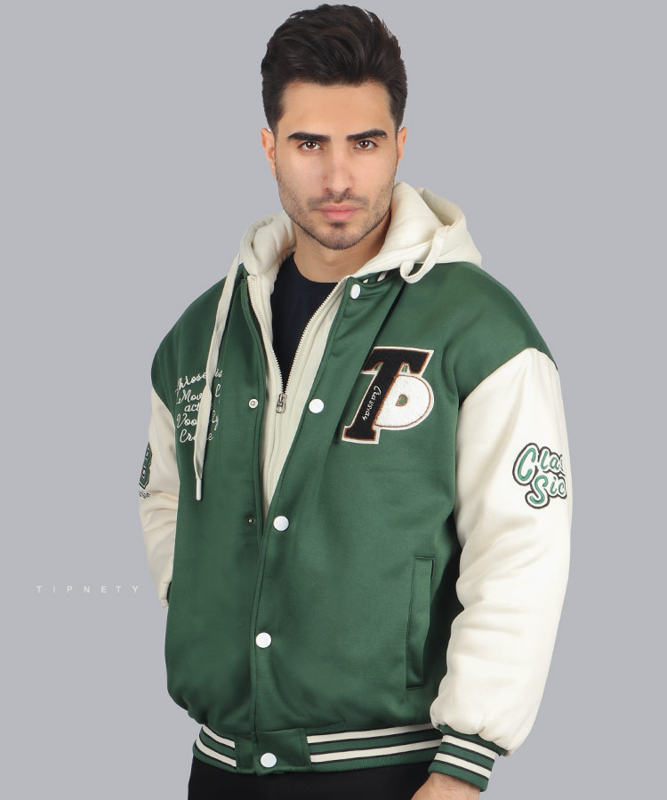 سویشرت مردانه مدل بیسبالی 5818