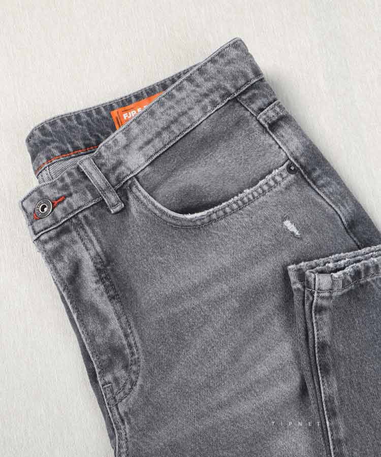 شلوار جین بوی فرند مردانه دودی 0878