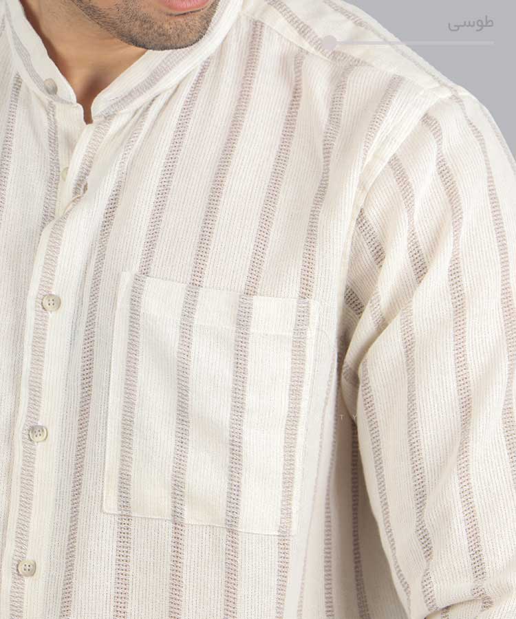 پیراهن مردانه آستین بلند یقه دیپلمات 1213