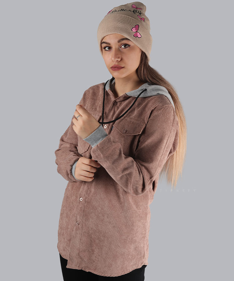                                                                                                                                                                                                                                                                                                                                 شتری دودی طوسی خردلی سبز زیتونی سورمه ای مشکی کرم پاییزه سویشرت 2460  - تصویر 9