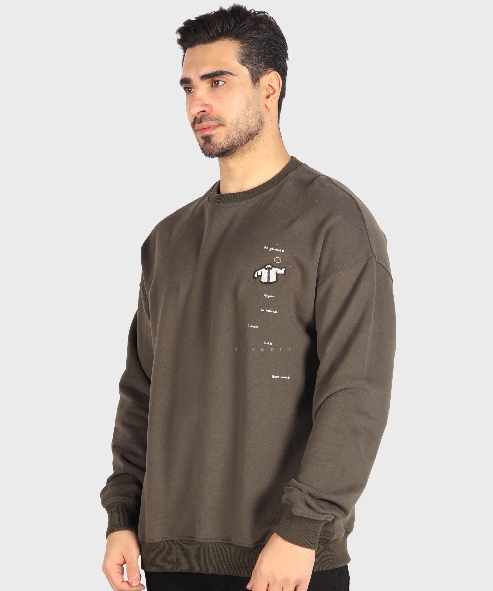         سورمه ای لجنی قرمز پاییزه پلیور 1786  - تصویر 10