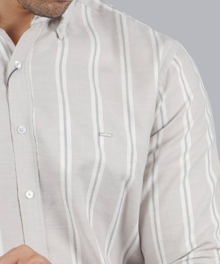                                         طوسی پیراهن آستین بلند فیت 8831  - تصویر 3