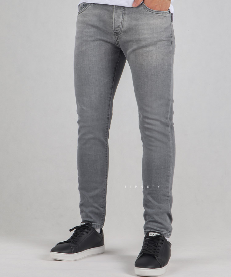                       روشن طوسی دودی       طوسی روشن شلوار جین اسکینی 1059  - تصویر 3