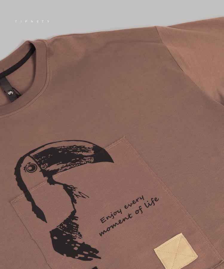 تیشرت لش مردانه طرح توکان 1170