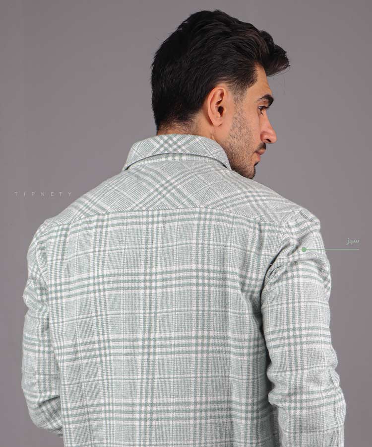                                                                       طوسی روشن طوسی تیره سبز سورمه ای پیراهن آستین بلند فیت 2466  - تصویر 7