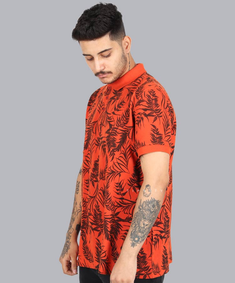                                                                                       آجری سفید ملانژ بنفش لجنی خردلی تیشرت یقه دار 1434  - تصویر 4