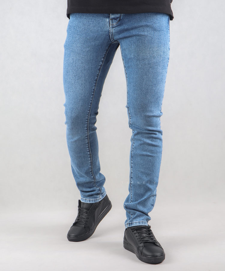                     آبی شلوار جین اسلیم 3759  - تصویر 4