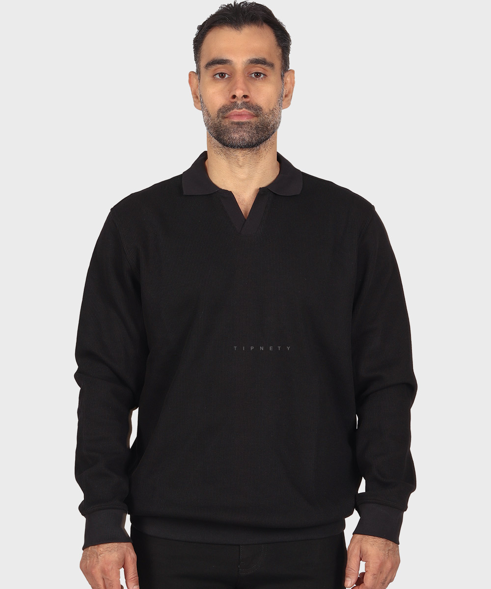               مشکی طوسی صدری کرم سورمه ای دودی پاییزه تیشرت 0584  - تصویر 4