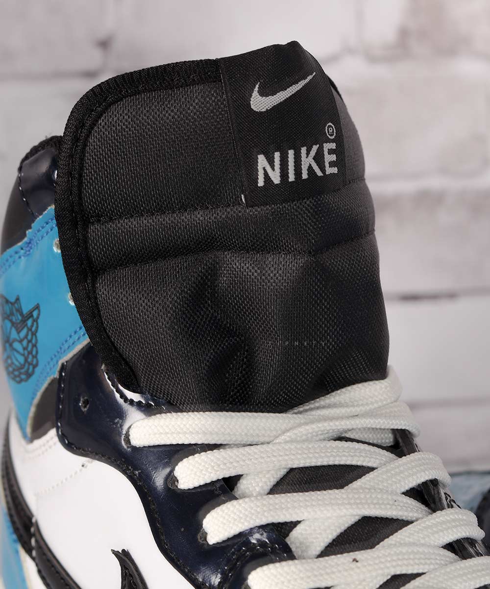 نیم بوت جردن مردانه آبی و براق 4134