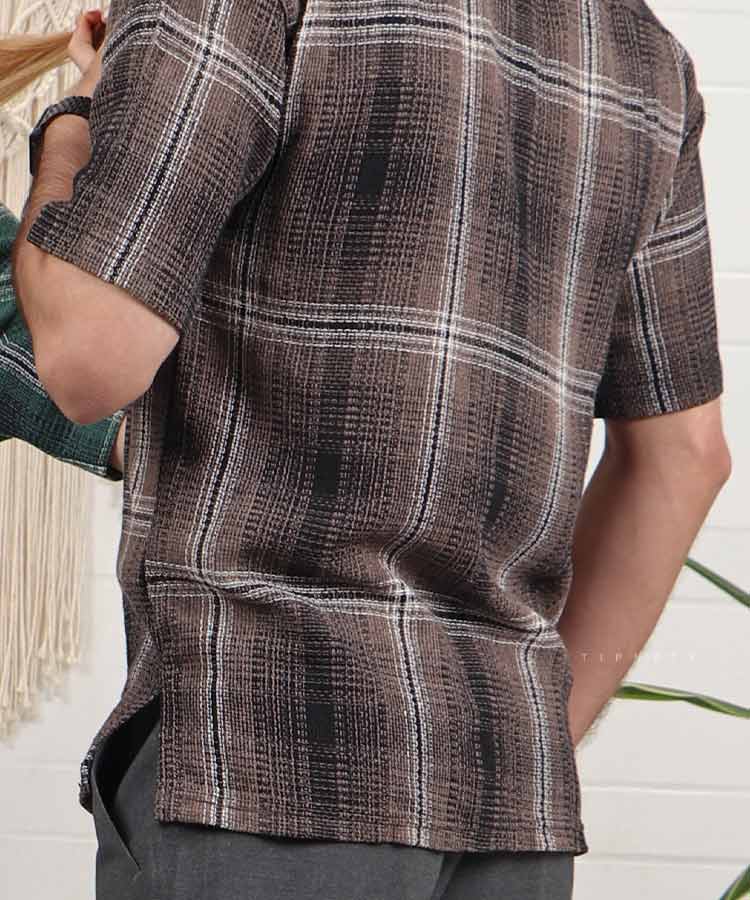                                                         سبز صورتی قهوه ای زرد تیشرت لش 0764  - تصویر 7