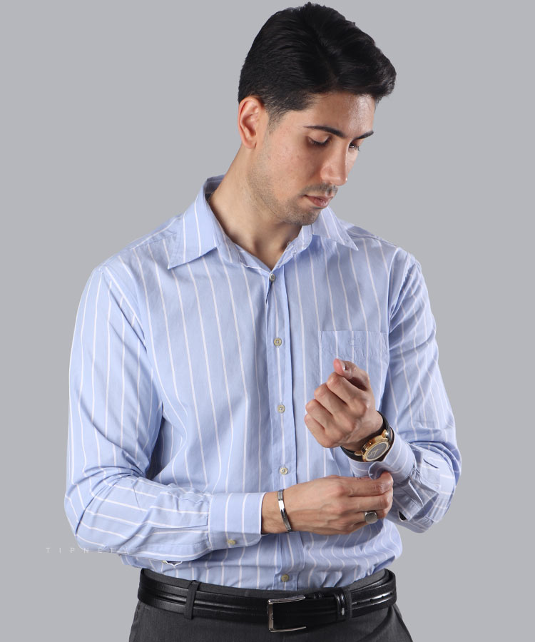 پیراهن آستین بلند مردانه مجلسی 4304