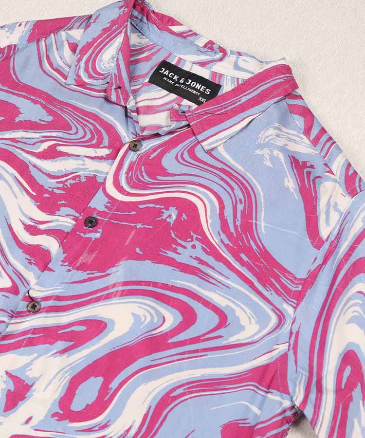 پیراهن مردانه هاوایی آستین کوتاه 2045