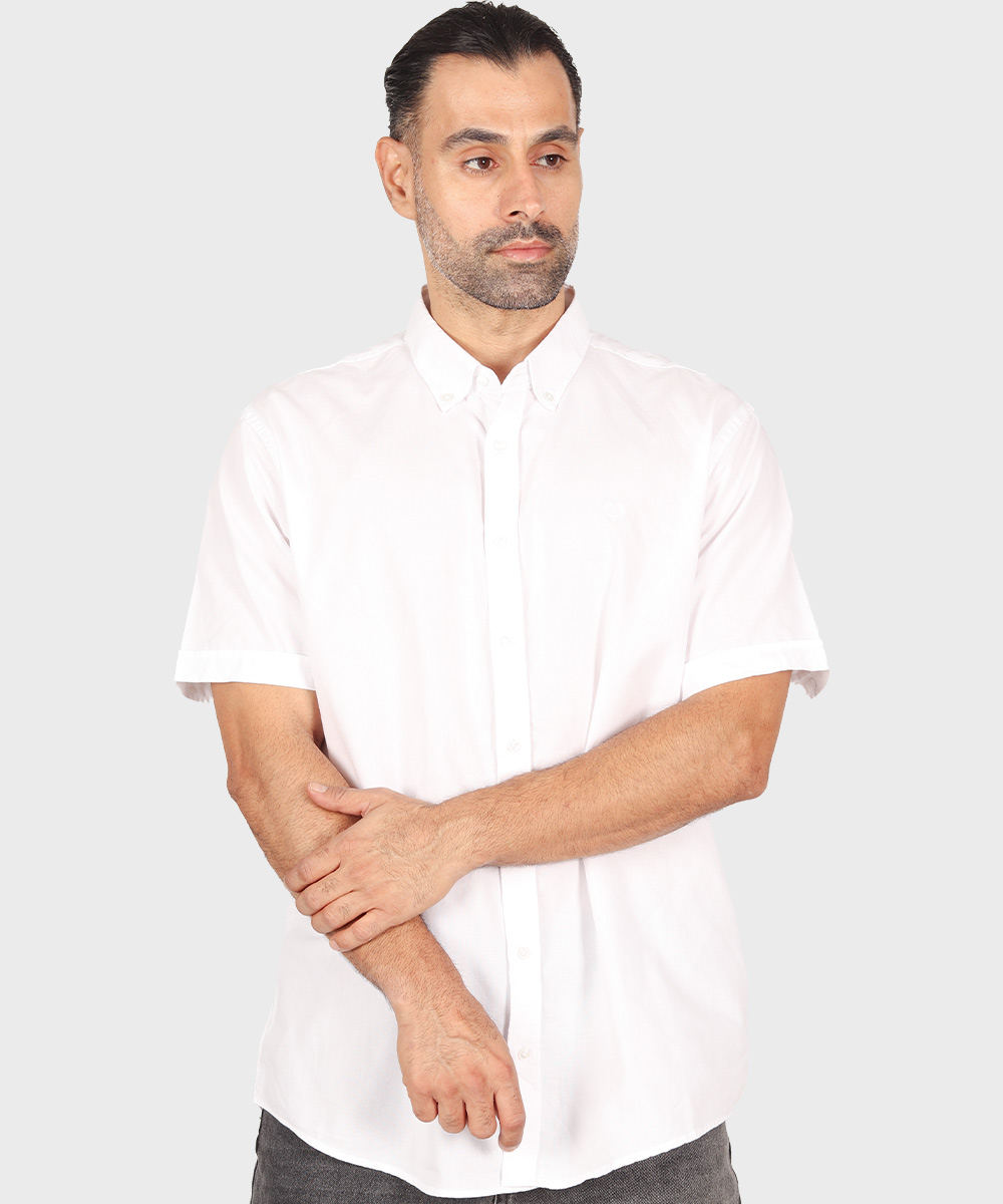                         لجنی یشمی سفید پیراهن آستین کوتاه فیت 5379  - تصویر 11