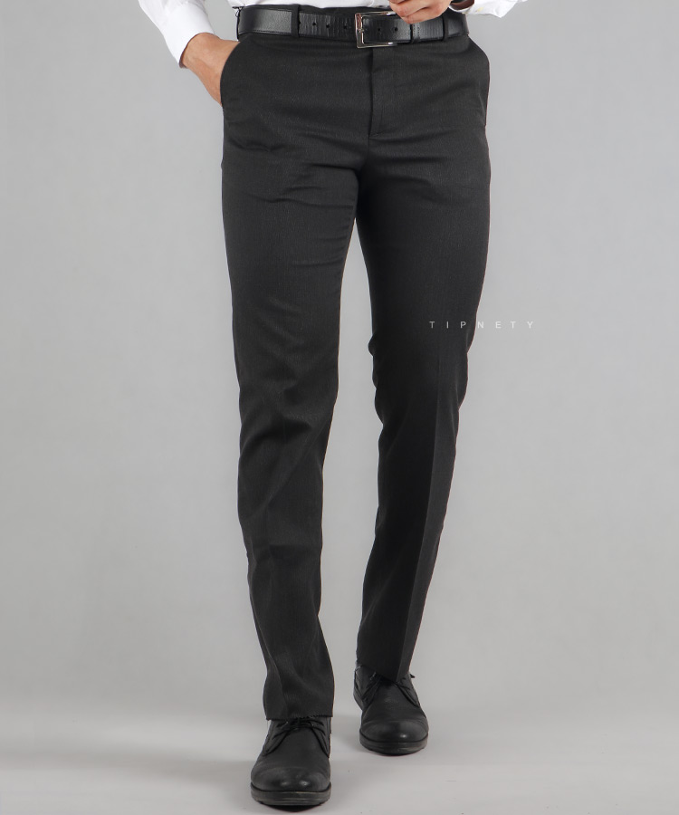                                                                                                   شکلاتی مشکی نوک مدادی سورمه ای ذغالی طوسی شلوار پارچه ای راسته 0124  - تصویر 3