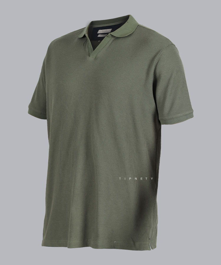 تیشرت یقه شکاری مردانه 0560