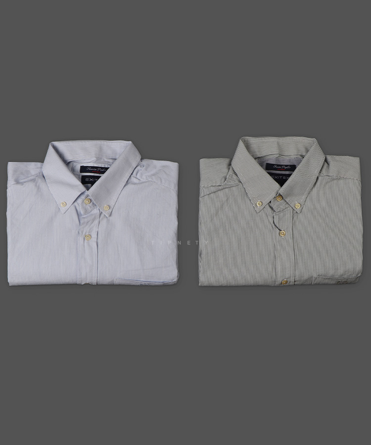                                                             سبز آبی روشن پیراهن آستین بلند کلاسیک 4303  - تصویر 5