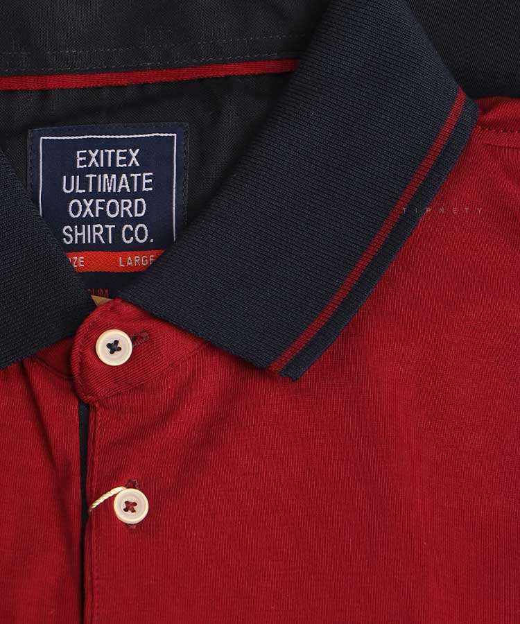                 زرشکی تیشرت یقه دار 8125  - تصویر 3