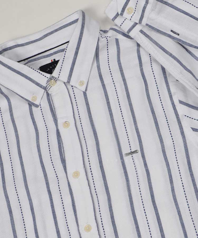                                             آبی تیره پیراهن آستین بلند فیت 1247  - تصویر 5