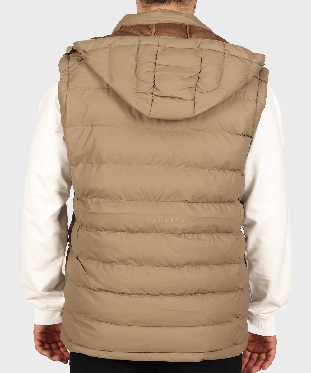                     استخوانی خاکی سبز مشکی زمستانه پافر 7022  - تصویر 26