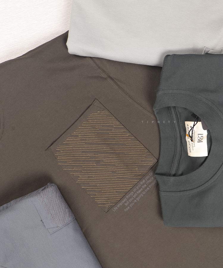 تیشرت لش جیب دار مردانه 3262