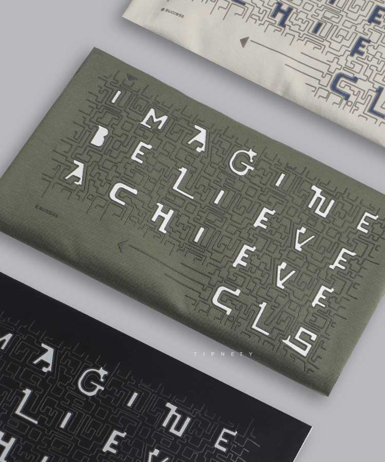                                                                 سبز مشکی استخوانی تیشرت چاپی 1365  - تصویر 6