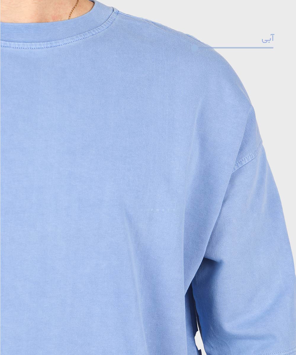             نفتی دودی شکلاتی لجنی آبی تیشرت لش 1761  - تصویر 6