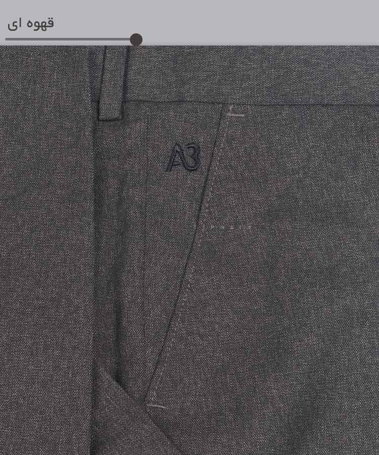 شلوار پارچه ای مردانه راسته طرح دار 0810