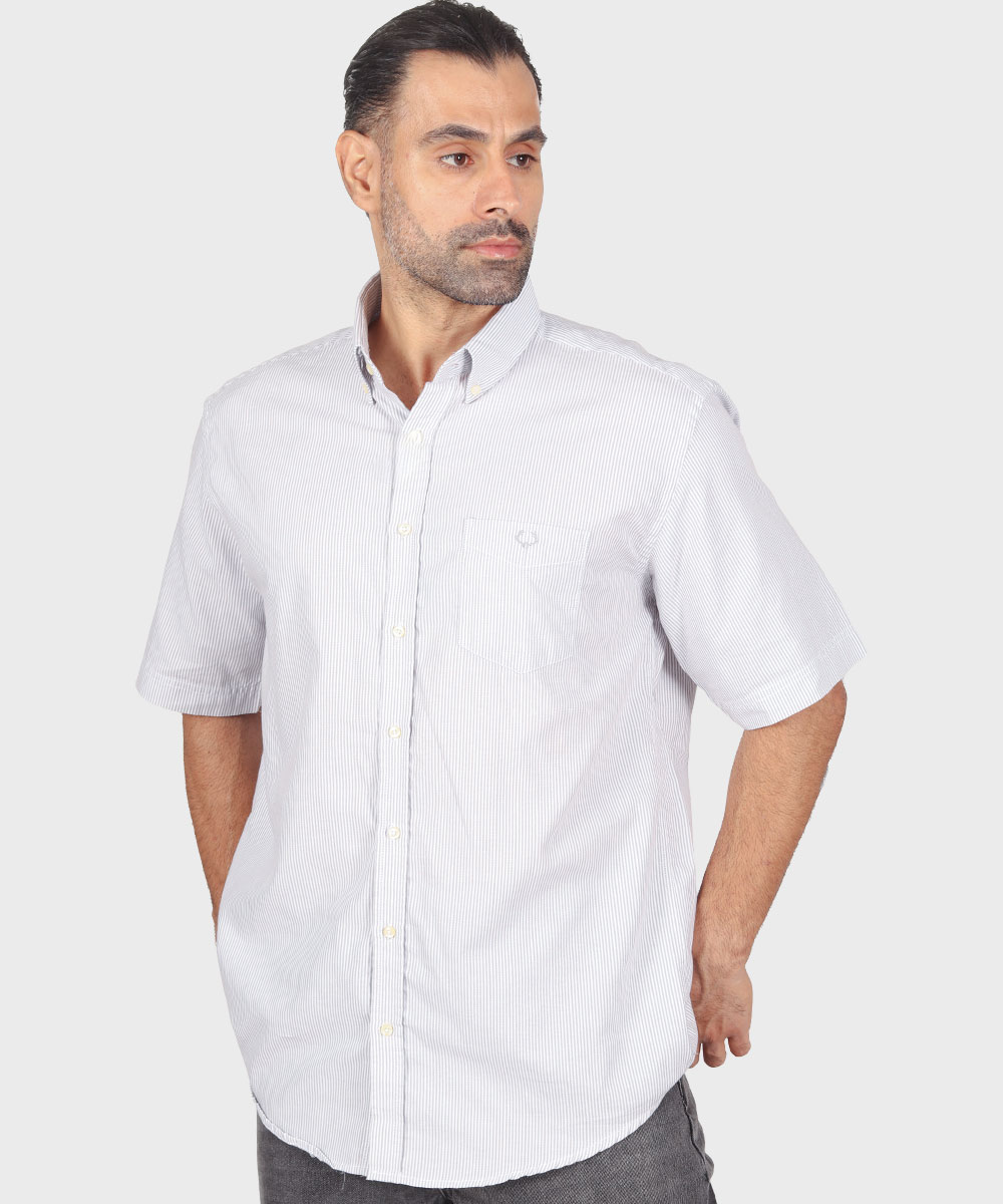 پیراهن مردانه آستین کوتاه و تک جیب 1279