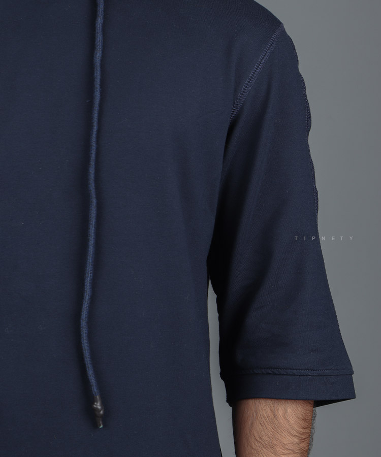                                                                                                               ملانژ سورمه ای طوسی تیره مشکی پاییزه هودی 1890  - تصویر 7