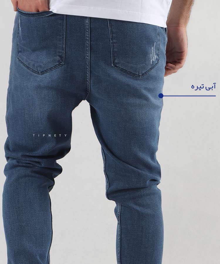 شلوار جین اسلش مردانه زاپ دار 4567