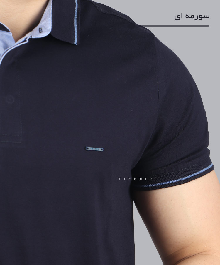                                                                                                                         زیتونی لجنی سبز نوک مدادی زرشکی سورمه ای آجری سفید مشکی تیشرت یقه دار 0556  - تصویر 15