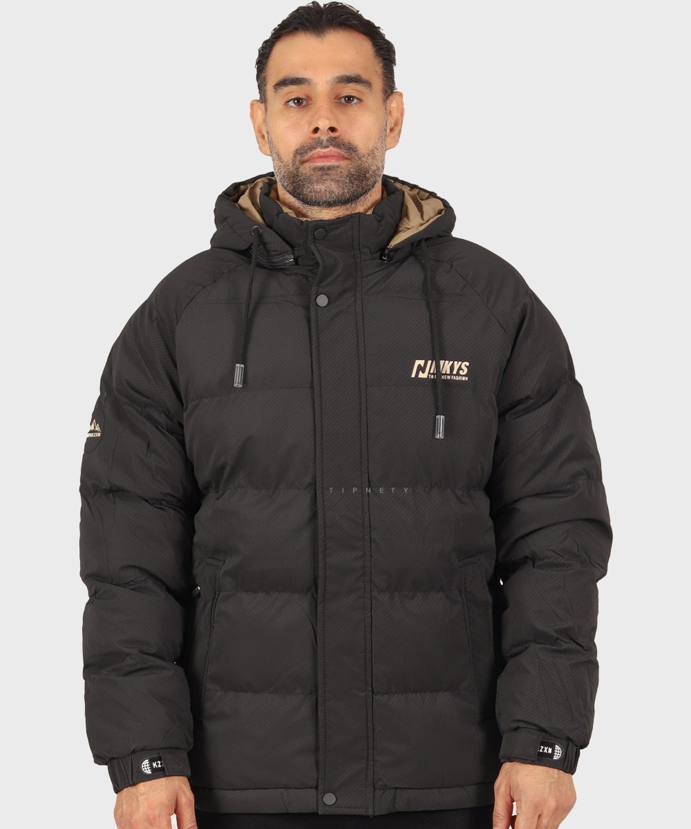                               یاسی تیره خاکی مشکی شیری زمستانه کاپشن 0305  - تصویر 3