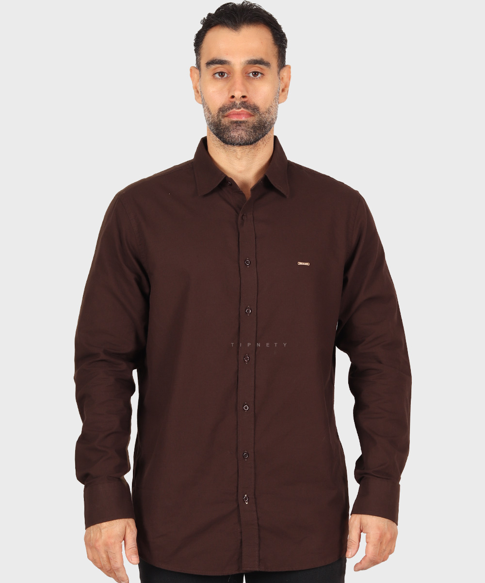                                                             سفید سورمه ای قهوه ای سبز مشکی آبی روشن لجنی ذغالی پیراهن آستین بلند فیت 5499  - تصویر 5