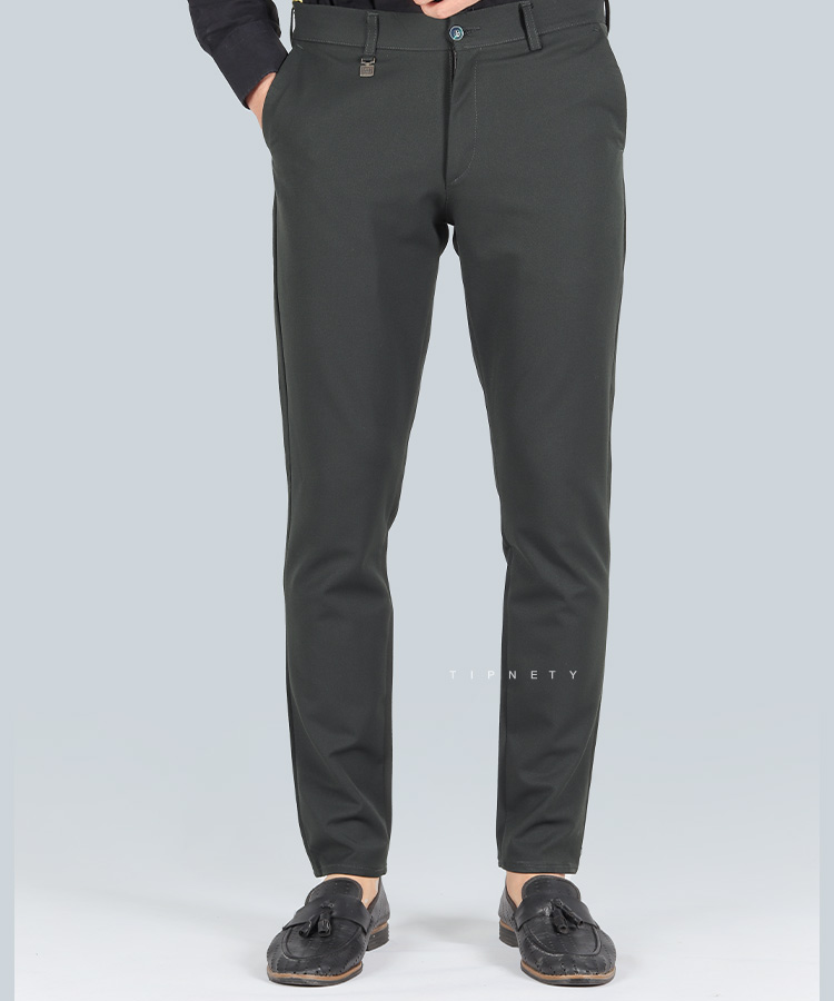                                     سبز شکلاتی طوسی سورمه ای مشکی شلوار پارچه ای فیت 5729  - تصویر 8