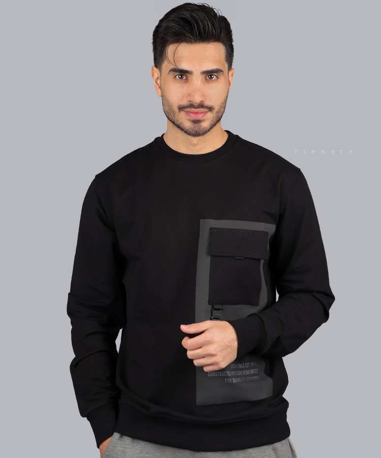 تیشرت مردانه آستین بلند طرح دار 1896