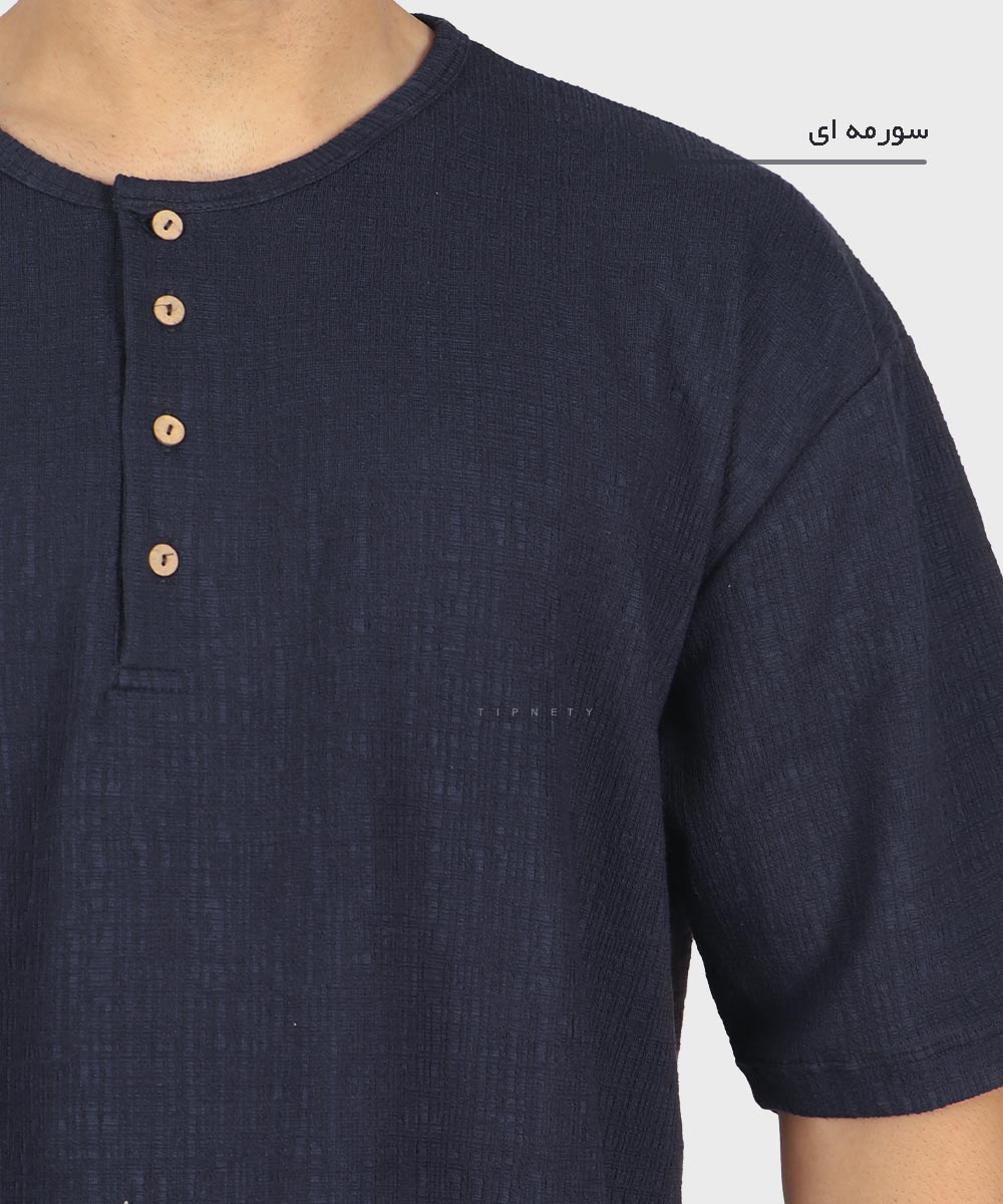                         کرم روشن لجنی مشکی سورمه ای خاکی تیشرت لش 1769  - تصویر 9