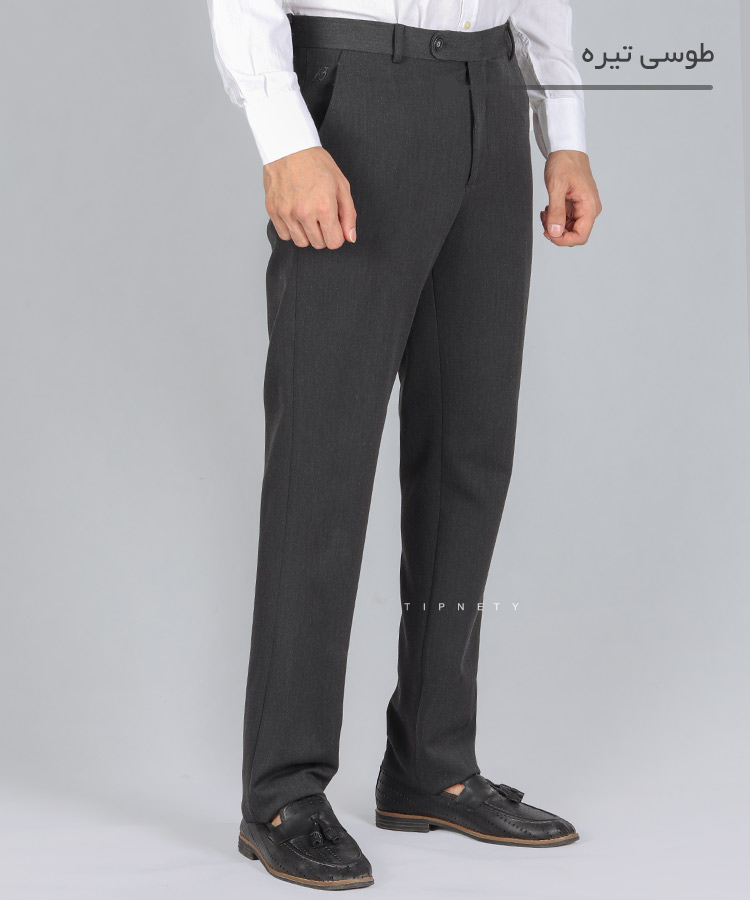                                                                       طوسی روشن طوسی تیره سورمه ای مشکی شلوار پارچه ای راسته 0120  - تصویر 7