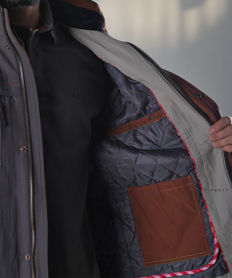                                             طوسی زمستانه کاپشن 2709  - تصویر 10