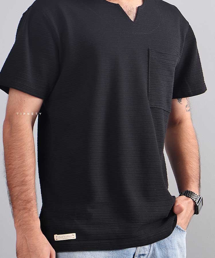                                                                                                               مشکی کرم سبز طوسی سفید تیشرت کوبایی 5141  - تصویر 3