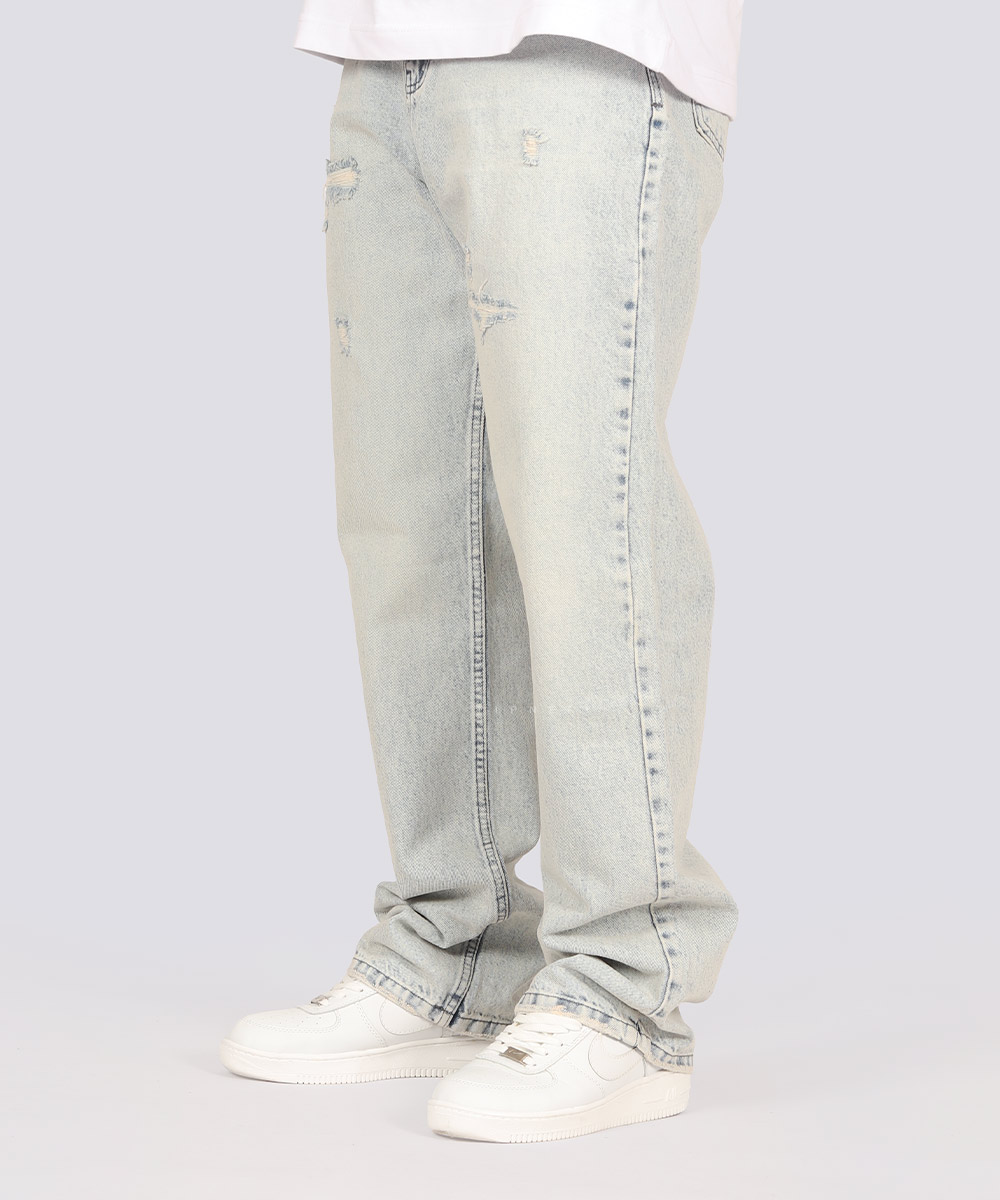     آبی یخی شلوار جین بگ استایل 0160  - تصویر 3