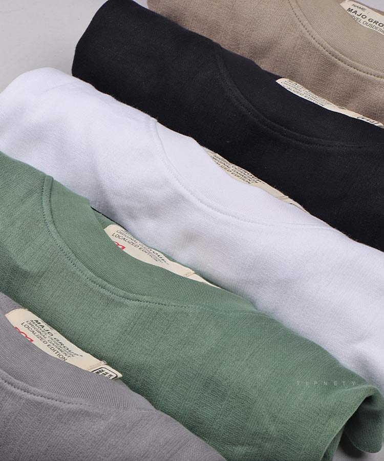                                       سبز طوسی کرم مشکی سفید تیشرت لش 2213  - تصویر 4