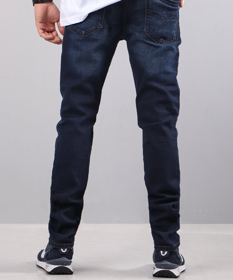                                             سورمه ای شلوار جین اسلیم 0022  - تصویر 3