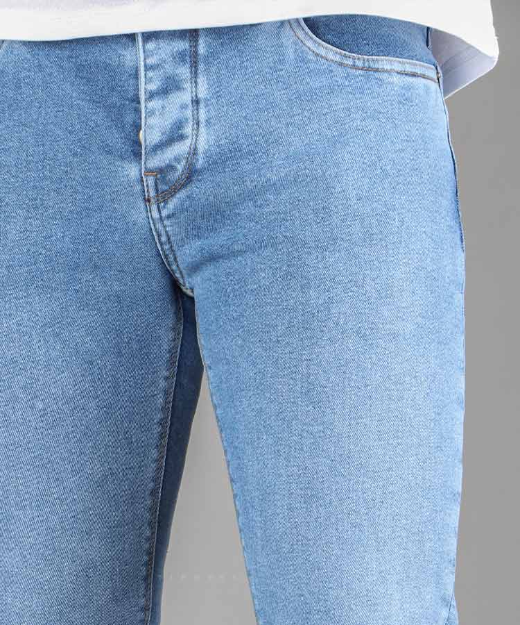                                 آبی روشن شلوار جین اسلیم 3745  - تصویر 3