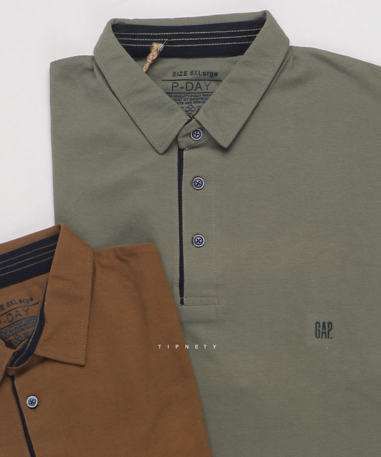 تیشرت یقه دار سایز بزرگ مردانه 5334